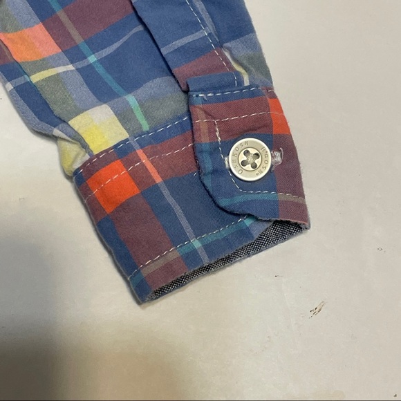 OSHKOSH B'GOSH PLAID ONE PIECE SHIRT SIZE 3 Month - Picture 2 of 6